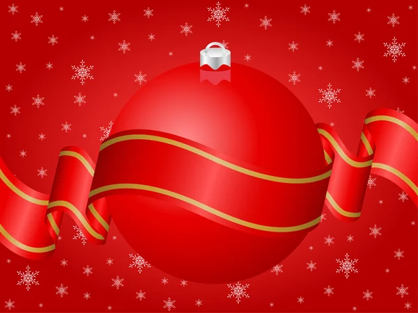 Décoration de Noël rouge — Image vectorielle