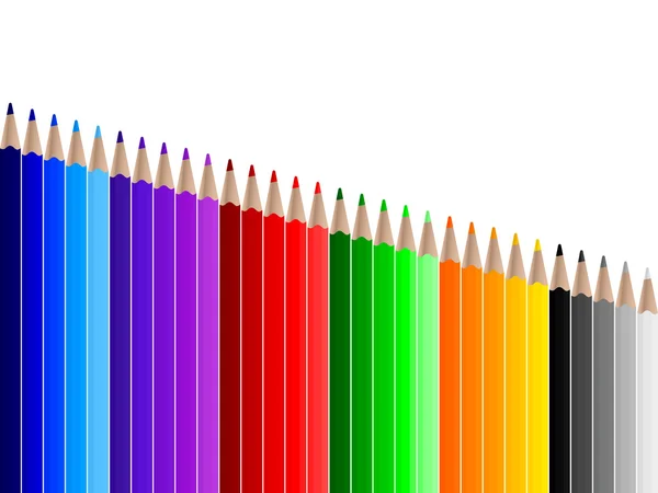 Kleur potloden 2 — Stockvector