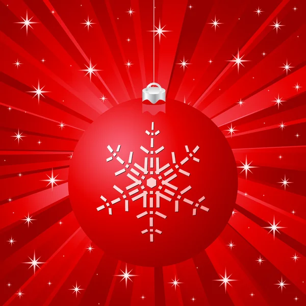 Röd vektor jul bakgrund — Stock vektor