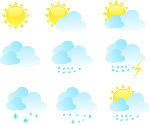 stock vector Weather icon vector set