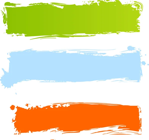 Grungy bannières multicolores — Image vectorielle