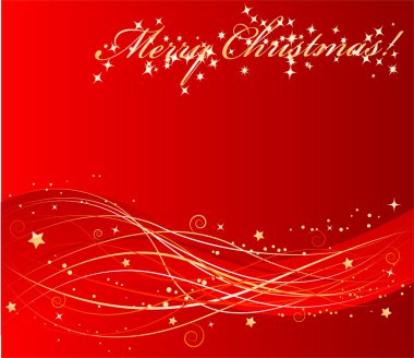 Vector red christmas background clipart