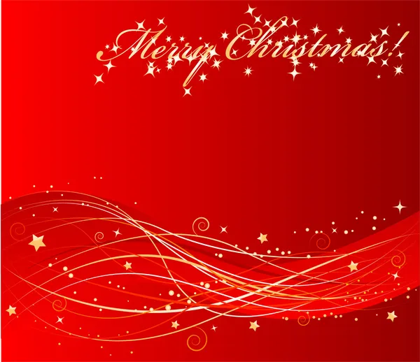 Vector red christmas background — Stock Vector