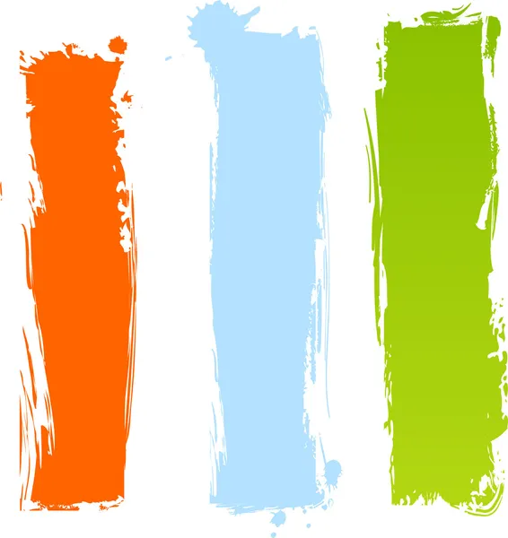 Vertikala grungy multicolor banners — Stock vektor