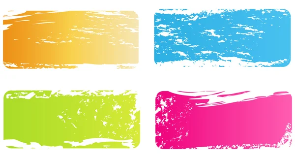Grunge multicolored banners — Stock Vector