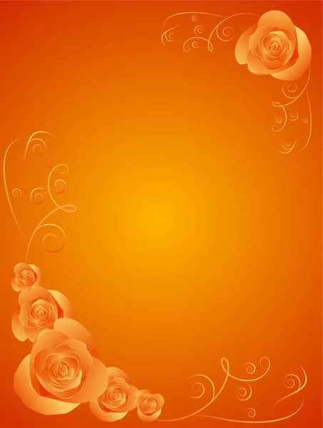 Modèle de conception avec des roses — Image vectorielle