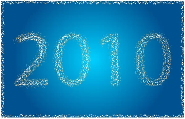 Blue New Year background — Stock Vector