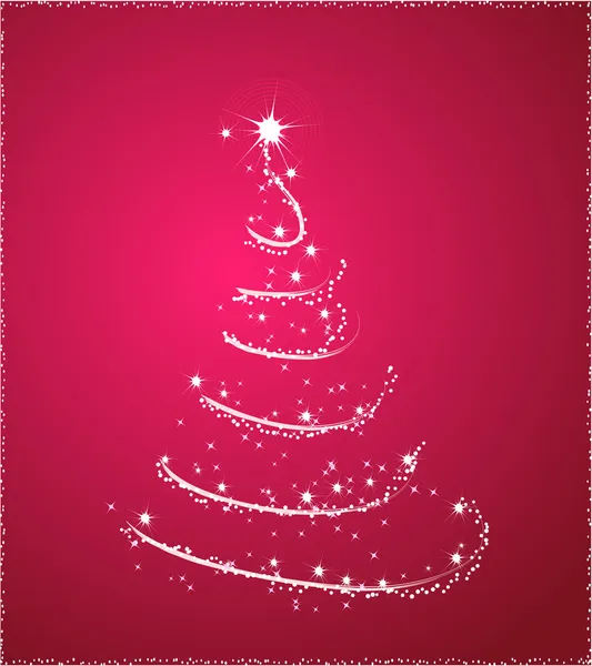 गुलाबी ख्रिसमस ट्री — स्टॉक व्हेक्टर