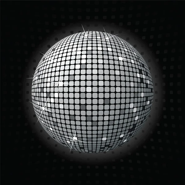 Błyszcząca Kula disco greey — Zdjęcie stockowe