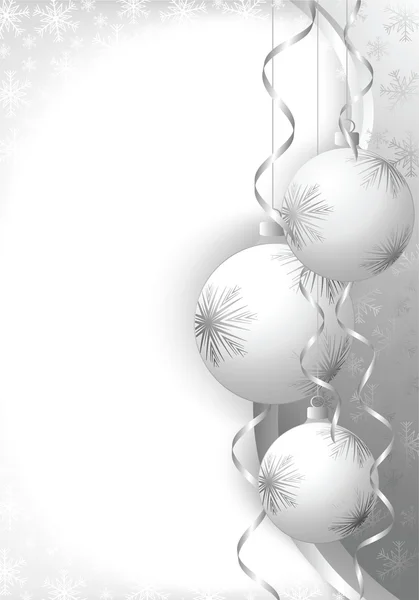 Christmas bollar grå — Stockfoto