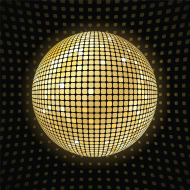 Shiny disco ball clipart