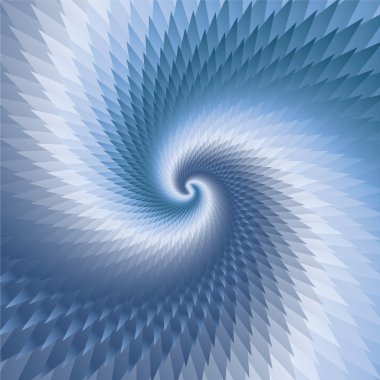 Blue abstract spirals clipart