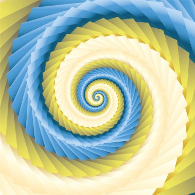 Color abstract spirals clipart