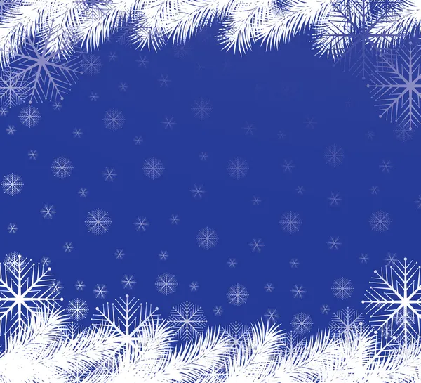 青い雪背景 — ストック写真
