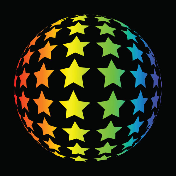 Colorful star background