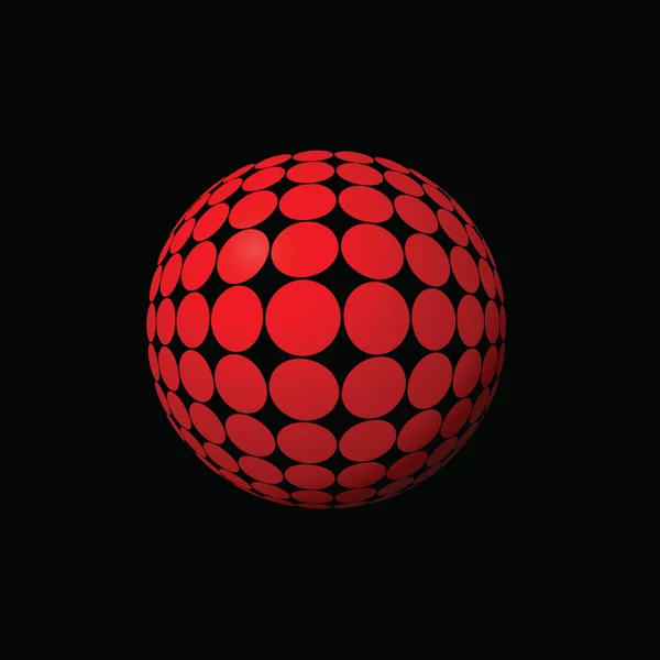 Röd boll — Stockfoto
