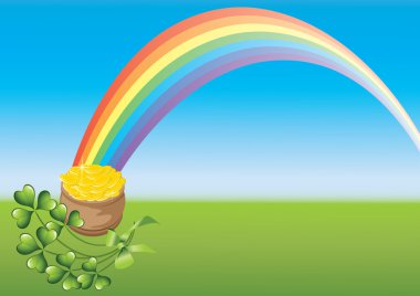 Saint patricks günü ve gökkuşağı
