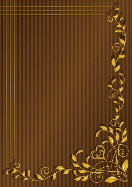 Pattern on a brown background in a strip — Stock Photo, Image