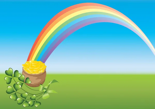 Dia de São Patricks e arco-íris — Fotografia de Stock