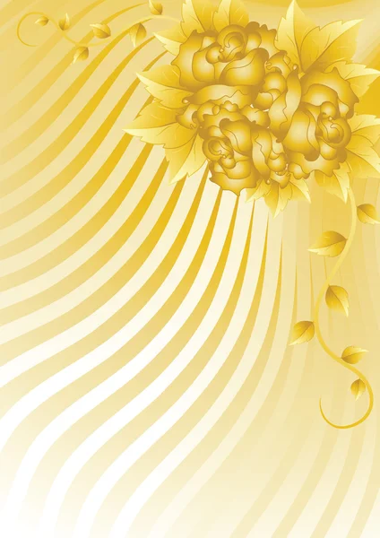 Altın gül — Stok fotoğraf