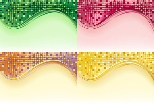 Mosaikfliese - 4 Farben. — Stockfoto