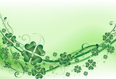 Green clover background clipart