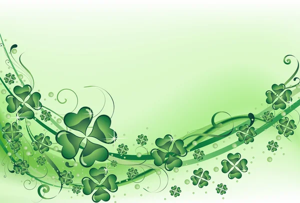 Green clover background — Stock Photo, Image