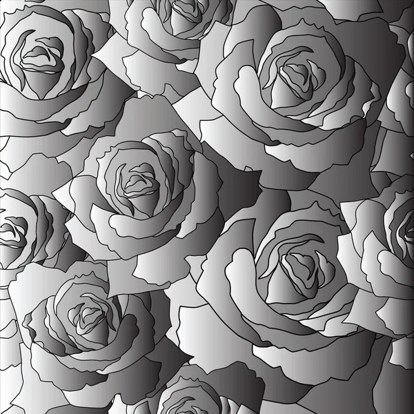 Rosas vectoriales sin costura — Archivo Imágenes Vectoriales