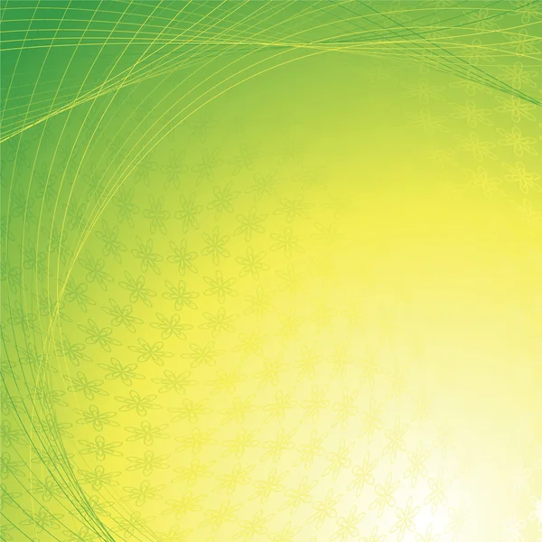 Abstrakt gul grön bakgrund — Stock vektor