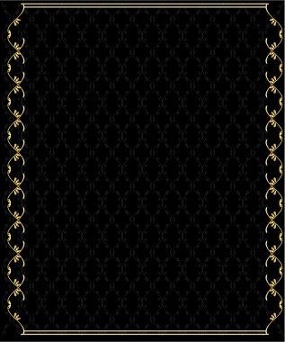 Elegant gold frame 2 clipart