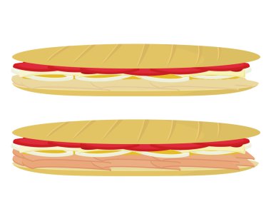 Submarine sandwiches clipart