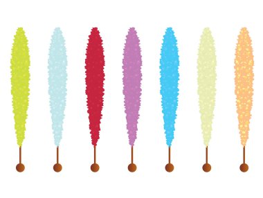 Rock candy sticks clipart