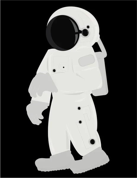 stock vector Astronaut standing