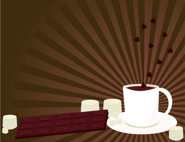 Fond chocolat chaud 1 — Image vectorielle