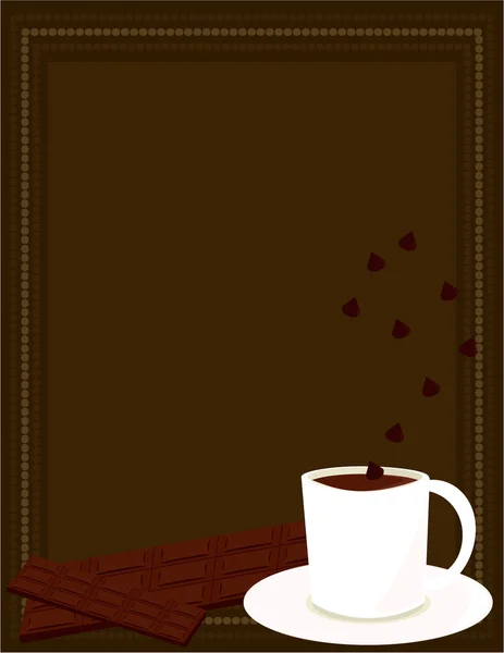 Horká čokoláda pozadí 3 — Stockový vektor
