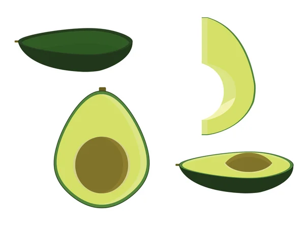 stock vector Avocado isolated