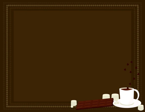 Sıcak çikolata arka plan 4 — Stok Vektör