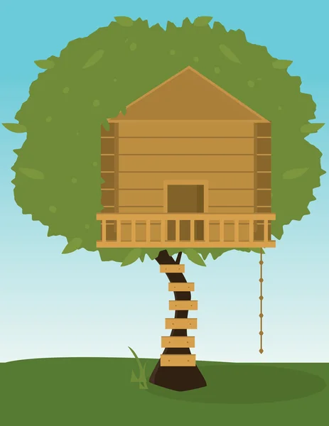 Дерево будинок — стоковий вектор