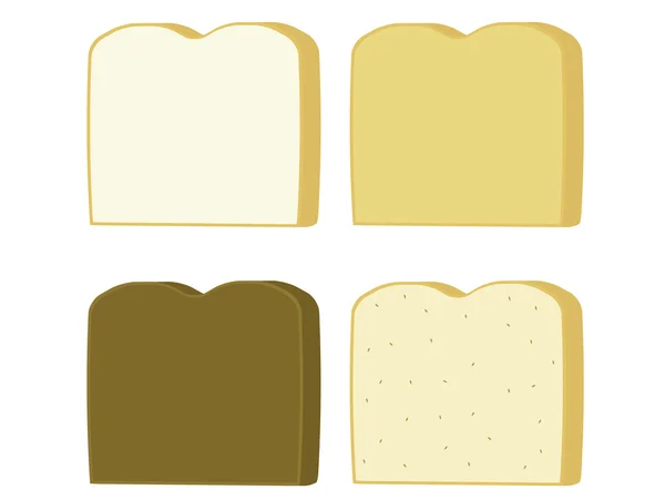 Bread slices — Stock Vector