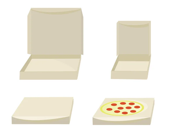 Leere Pizzakartons — Stockvektor