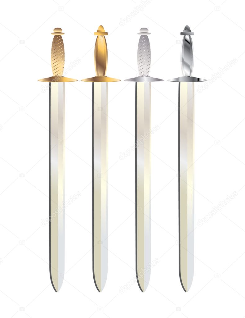 Gold and silver sword 1