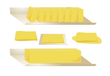 Butter isolated clipart