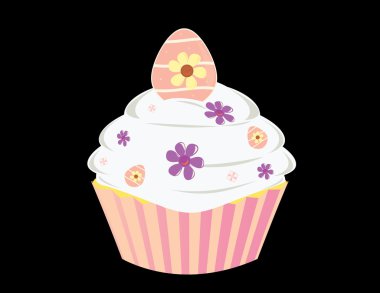 Egg cupcake clipart