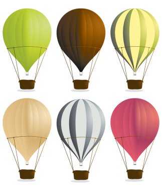 Hot air balloons 2 clipart