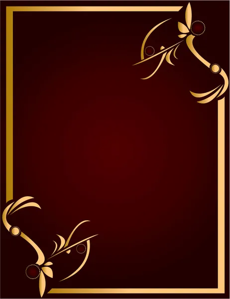 Gold and Burgundy background 4 — Stock Vector