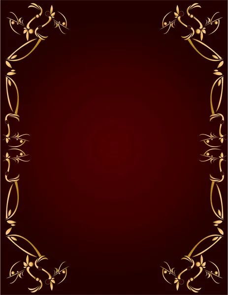 Gold and Burgundy background 3 — Stock Vector