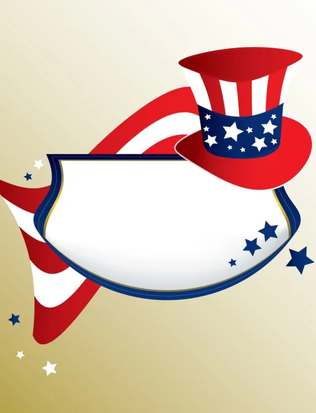 Bandeira patriótica americana — Vetor de Stock