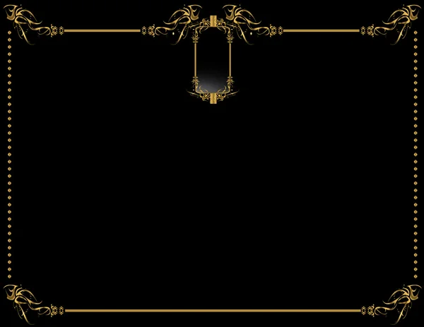 Gold schwarz eleganter Hintergrund 2 — Stockvektor