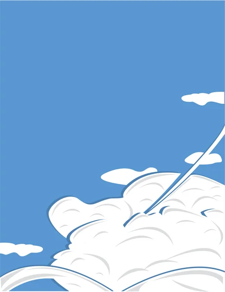 天空和云背景 — 图库矢量图片