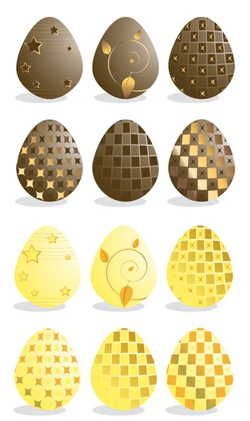 Easter eggs 1 — Stock Vector